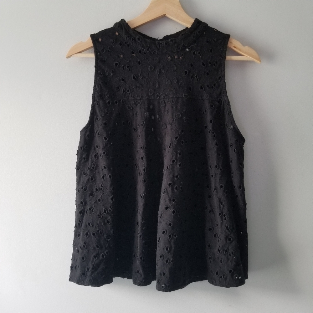 Free People Cupcake Mali Open Eyelet Top - Picture 2 of 9